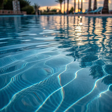 swimming pool in the night