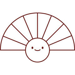 Chinese New Year Folding Fan