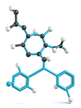 3D image of Magnesium stearate skeletal formula - molecular chemical structure of Magnesium octadecanoate isolated on white background