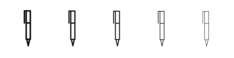 Pen icon. Thin line icons collection for web ui.