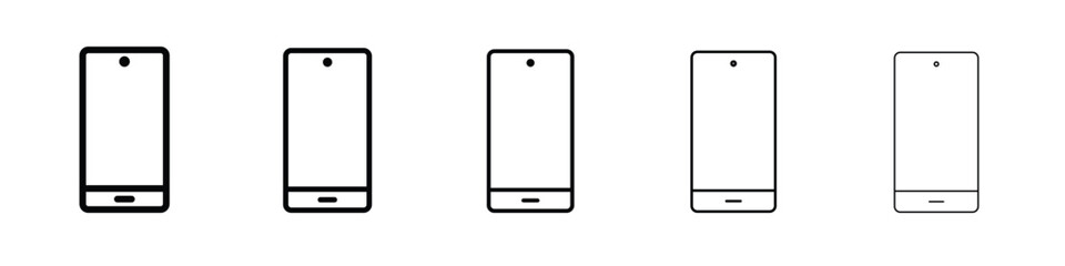Phone icon. Thin line icons collection for web ui.