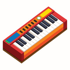 Fototapeta premium Modern computer keyboard with numeric keypad and function keys isolated on white background