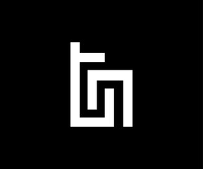 TN letter modern clean logo