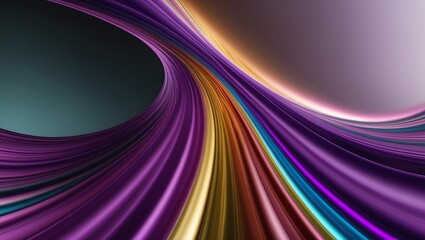 Abstract glassy combination of purple and colorful gradient wave background