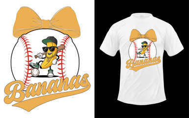 Bananas coquette bow lovers Baseball
