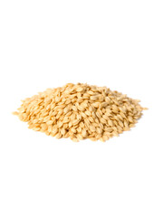 pile of oats isolated on white background