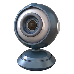 Sleek webcam for crisp video calls and streaming on white background for online communication needs