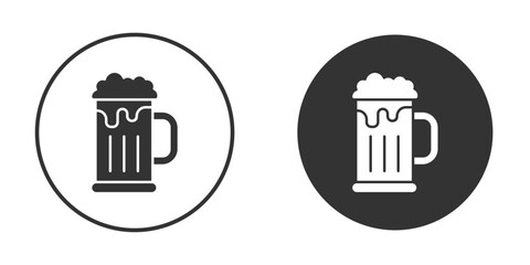 Beer mug icon doodle vectors, vector illustration