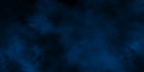 Abstract cloud texture smoky Blue and Black background. Misty fog overlay effects. Watercolor painting background. Haze background design.	