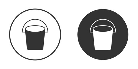 Bucket icon doodle vectors, vector illustration