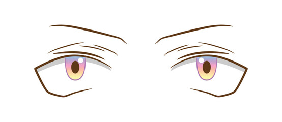 Set Detailed anime eye set