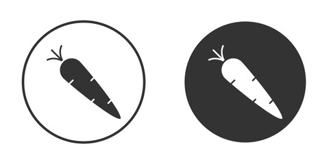 Carrot icon doodle vectors, vector illustration