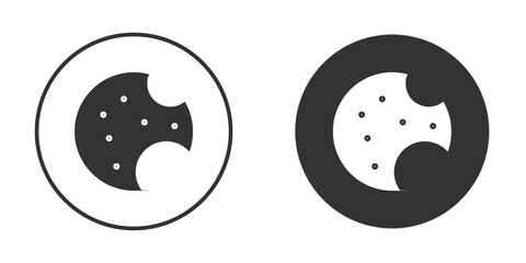 Cookie icon doodle vectors, vector illustration