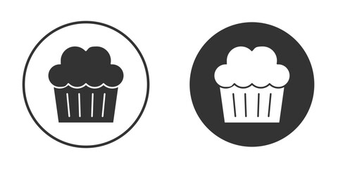 Cupcake icon doodle vectors, vector illustration