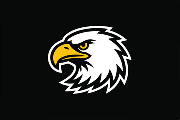 professional bald eagle head vector ai eps jpeg png royal emblem icon design for corporate branding and identity