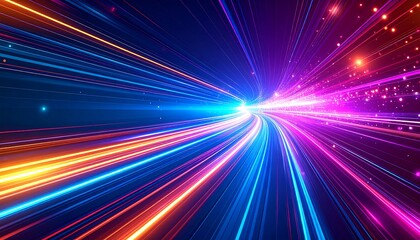 Abstract speed tunnel