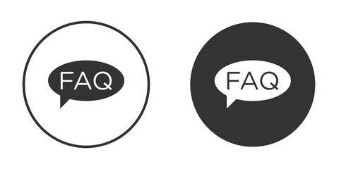 FAQs icon doodle vectors, vector illustration