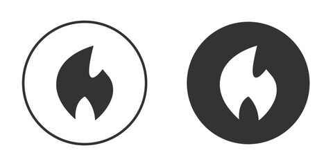 Fire icon doodle vectors, vector illustration