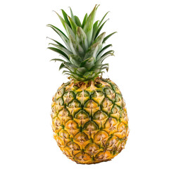 Single pineapple, vibrant yellow and green (1)