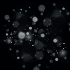 Fototapeta premium Bokeh lights effect isolated on transparent background. 