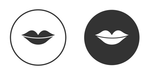 Lips icon doodle vectors, vector illustration