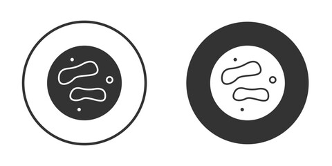 Microorganism icon doodle vectors, vector illustration
