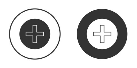 Plus icon doodle vectors, vector illustration