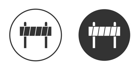 Roadblock icon doodle vectors, vector illustration