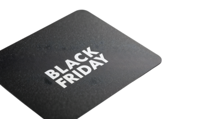 Black friday sale banner on textured background with bold white lettering