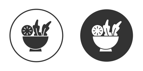 Salad icon doodle vectors, vector illustration