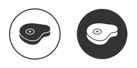 Steak icon doodle vectors, vector illustration