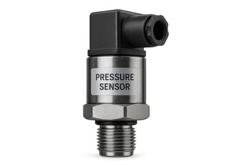 Pressure sensor with transparent background for industrial automation