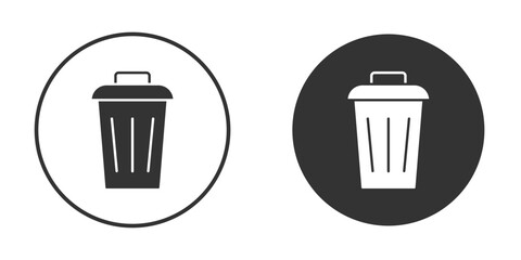Trash icon doodle vectors, vector illustration