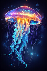 Jellyfish in the water