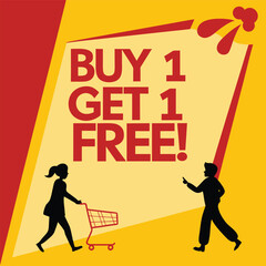 Obraz premium Bold red supermarket sale announcement with vibrant discount graphics and clear typography for promotions