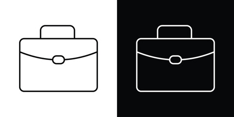 Briefcase icon design vector art Illustrations