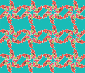 Colorful abstract seamless pattern