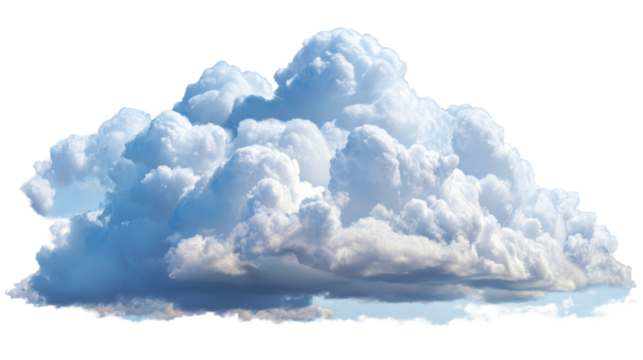 Fluffy white clouds floating in clear blue sky during daytime