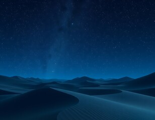 Fototapeta premium Starry Night Over Desert Dunes