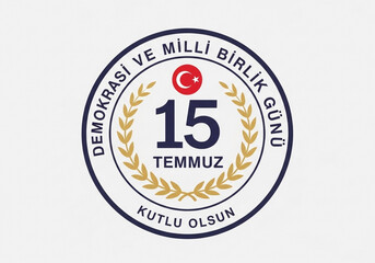 Below the 15 are the words TEMMUZ in a dark-gray black sans-serif font