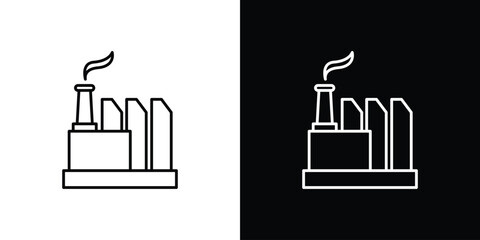 Industry icon design vector art Illustrations