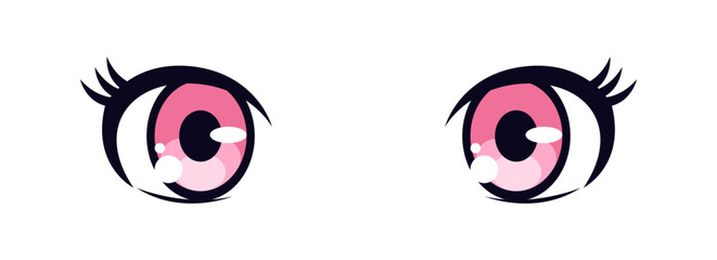 Set Detailed anime eye set