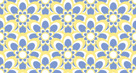 Seamless Flowers Pattern in vector