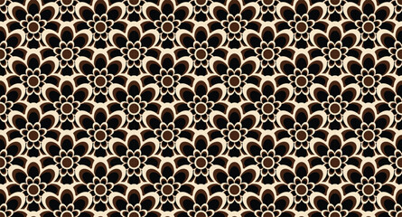 Seamless Flowers Pattern in vector