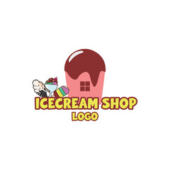 Ice cream shop Logo Design