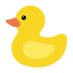 yellow rubber duck vector