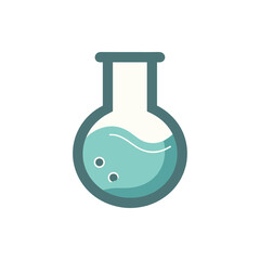 A laboratory flask filled with a blue liquid, symbolizing scientific research and discovery