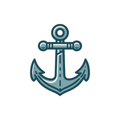 A detailed illustration of a nautical anchor symbolizing stability and maritime themes