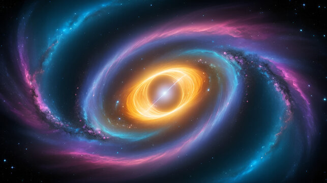 Ethereal Antiparticle in Cosmic Void, an otherworldly glowing antiparticle floats amidst swirling energy waves, luminous particles, and a deep cosmic landscape filled with faint stars and nebulas.