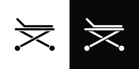 Stretcher icon. Vector illustration. Flat design.